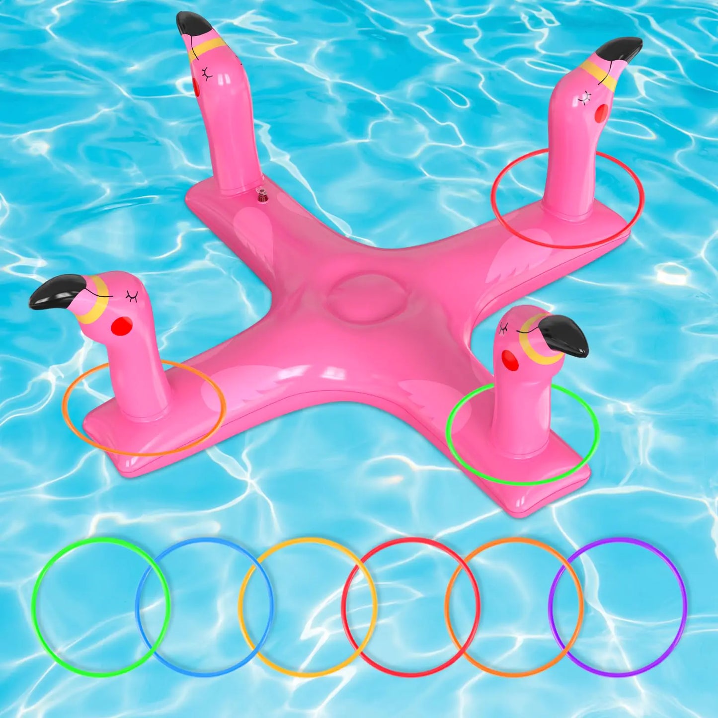 Voiiake Inflatable Pool Ring Toss Pool