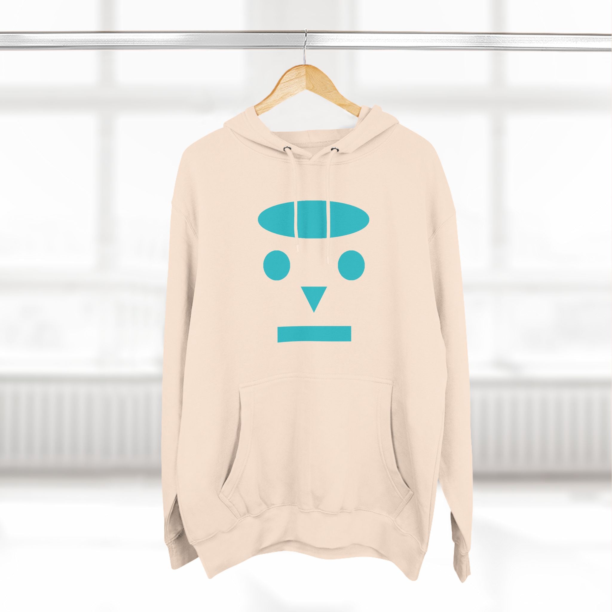 Three-Panel Fleece Hoodie