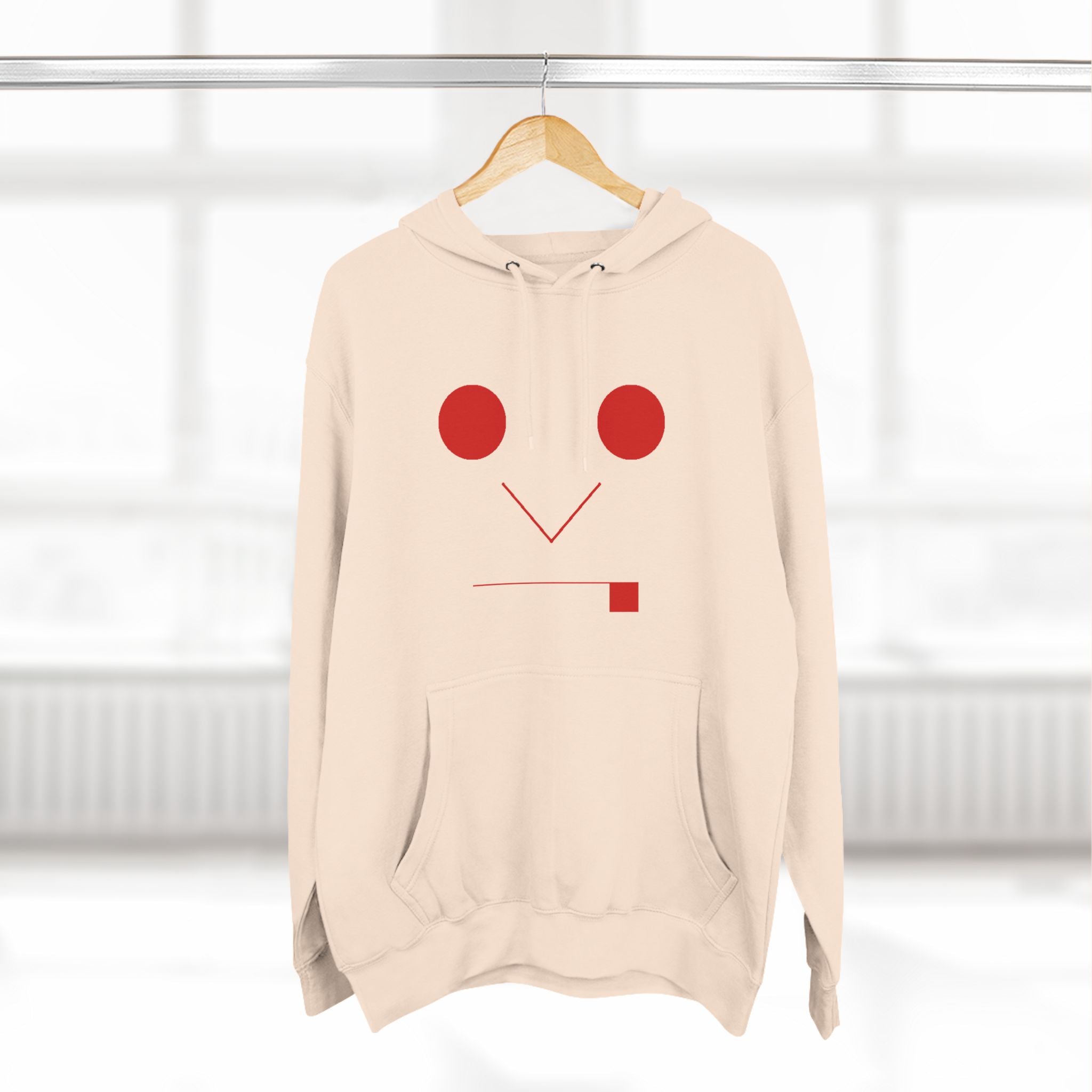 Three-Panel Fleece Hoodie