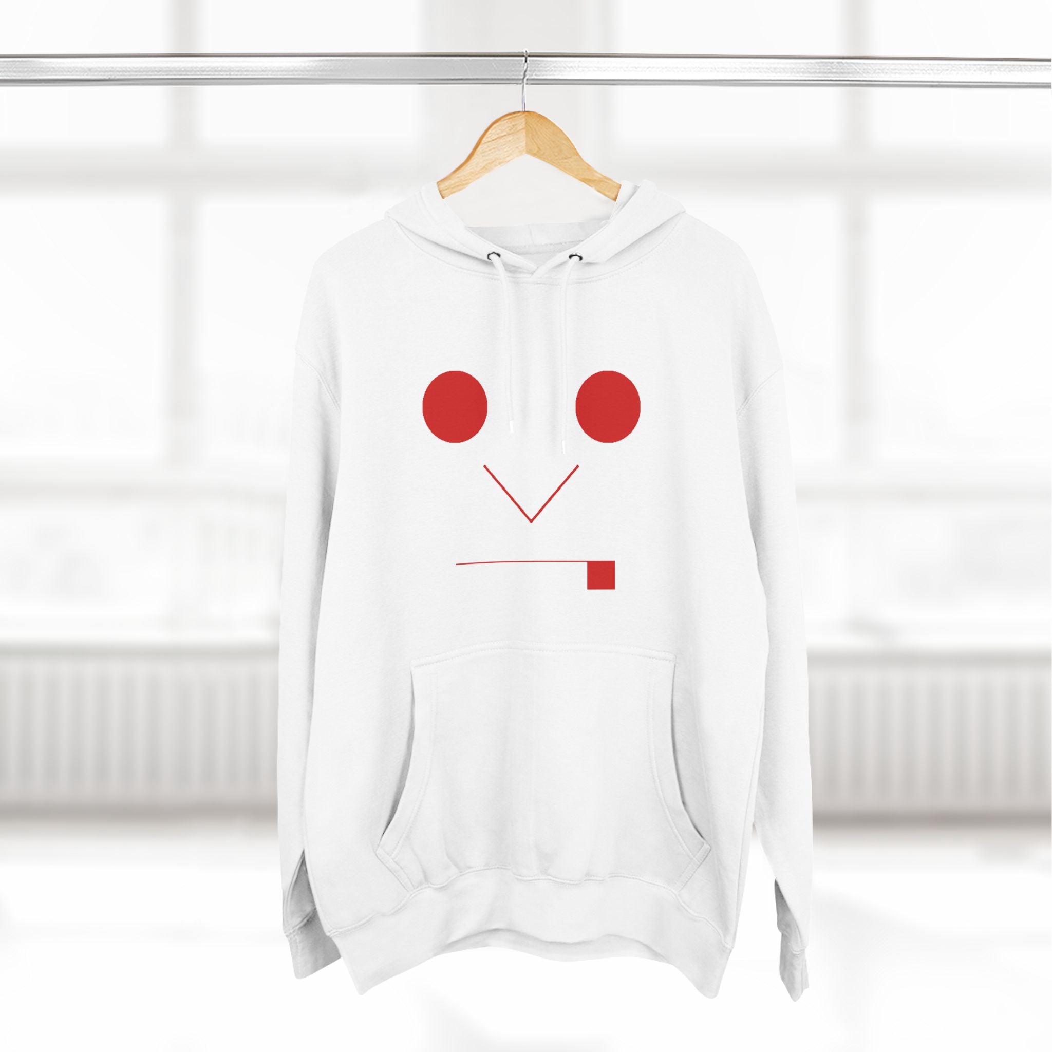 Three-Panel Fleece Hoodie