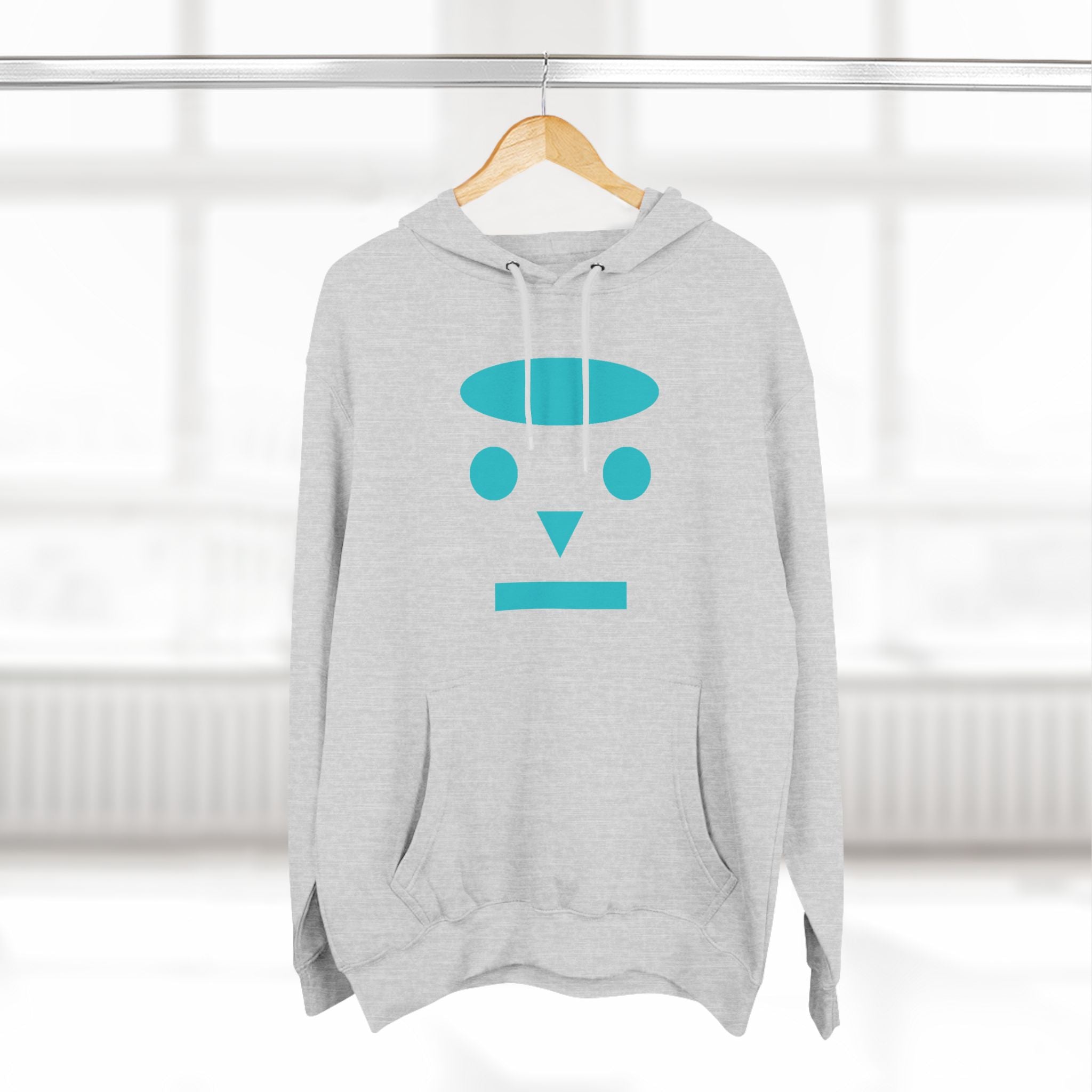 Three-Panel Fleece Hoodie