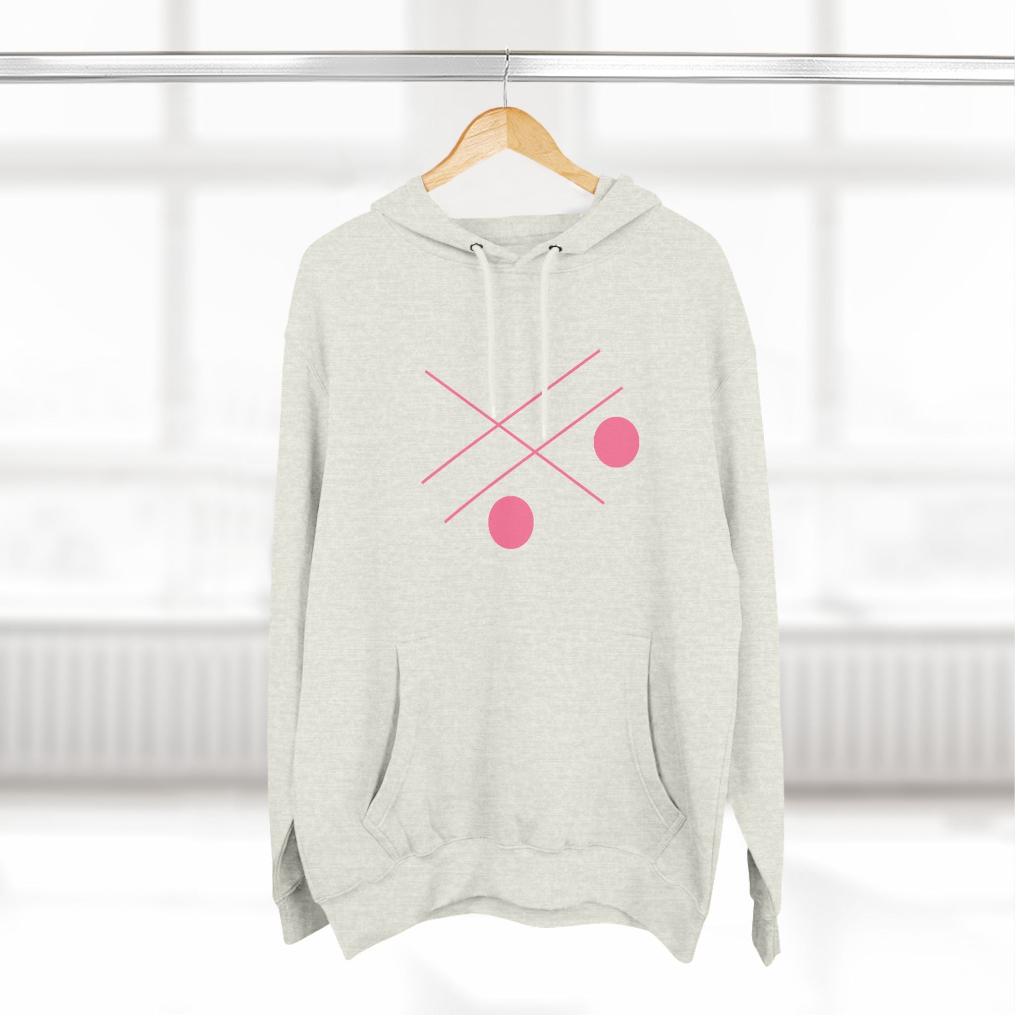 Three-Panel Fleece Hoodie