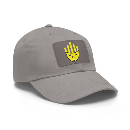 Dad Hat with Leather Patch (Rectangle)