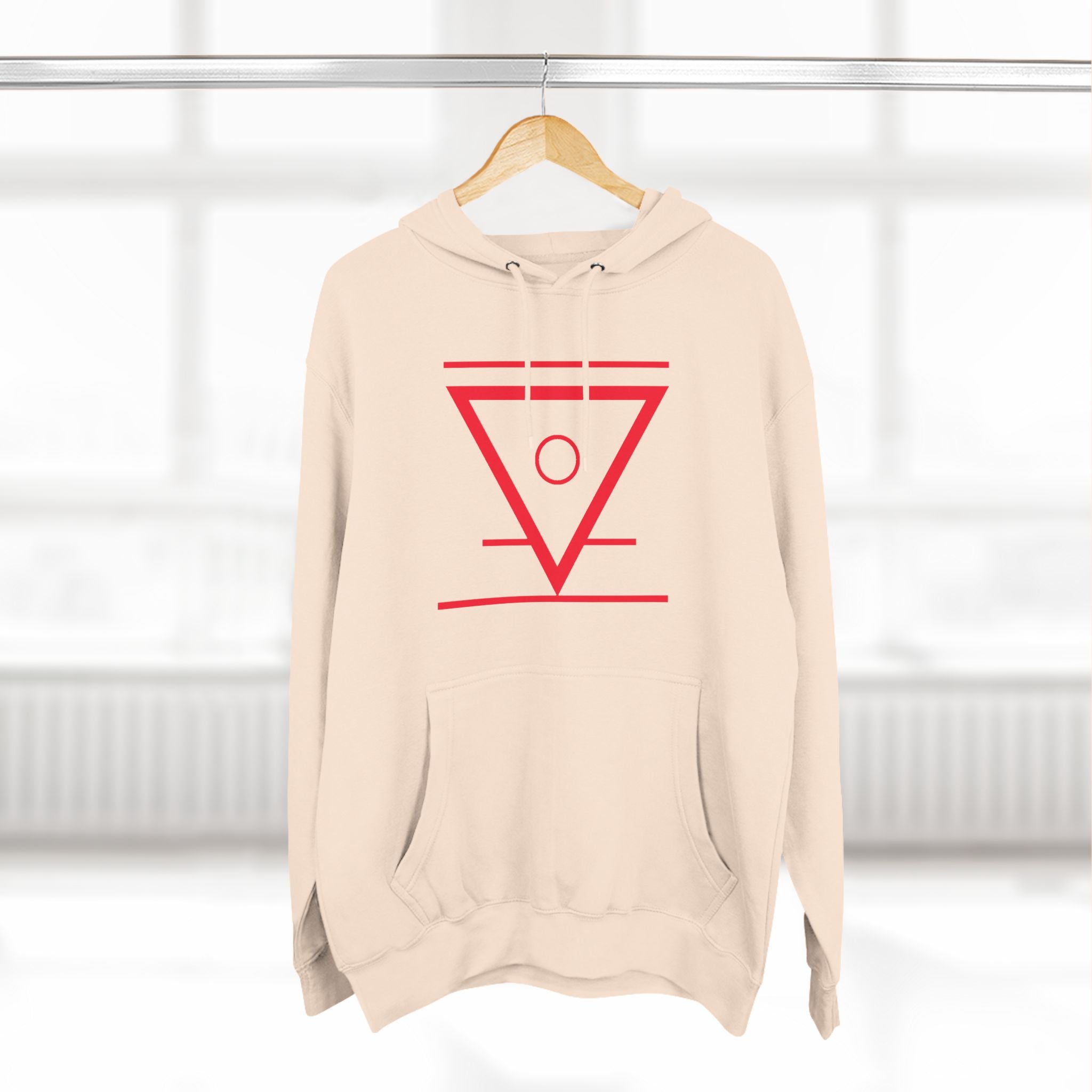 Three-Panel Fleece Hoodie