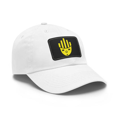 Dad Hat with Leather Patch (Rectangle)