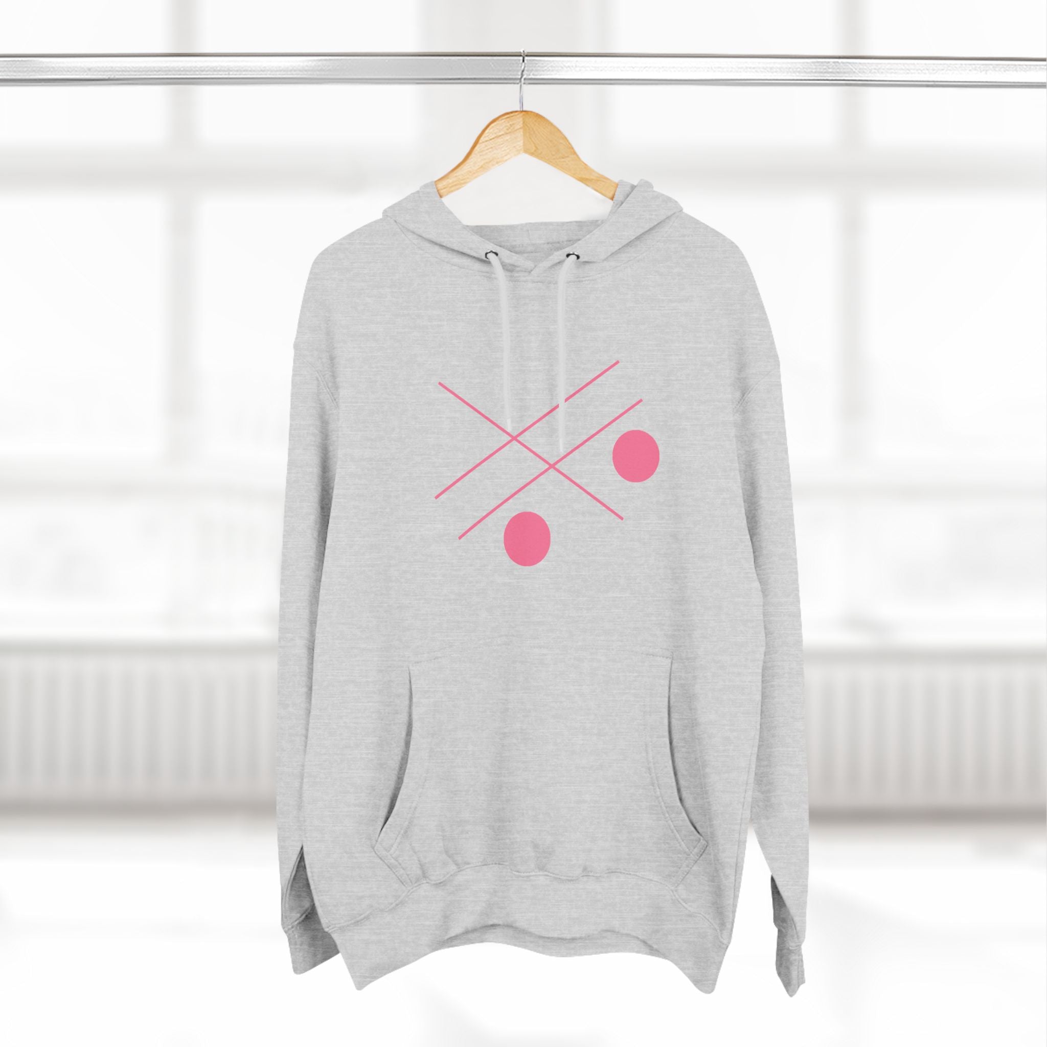 Three-Panel Fleece Hoodie