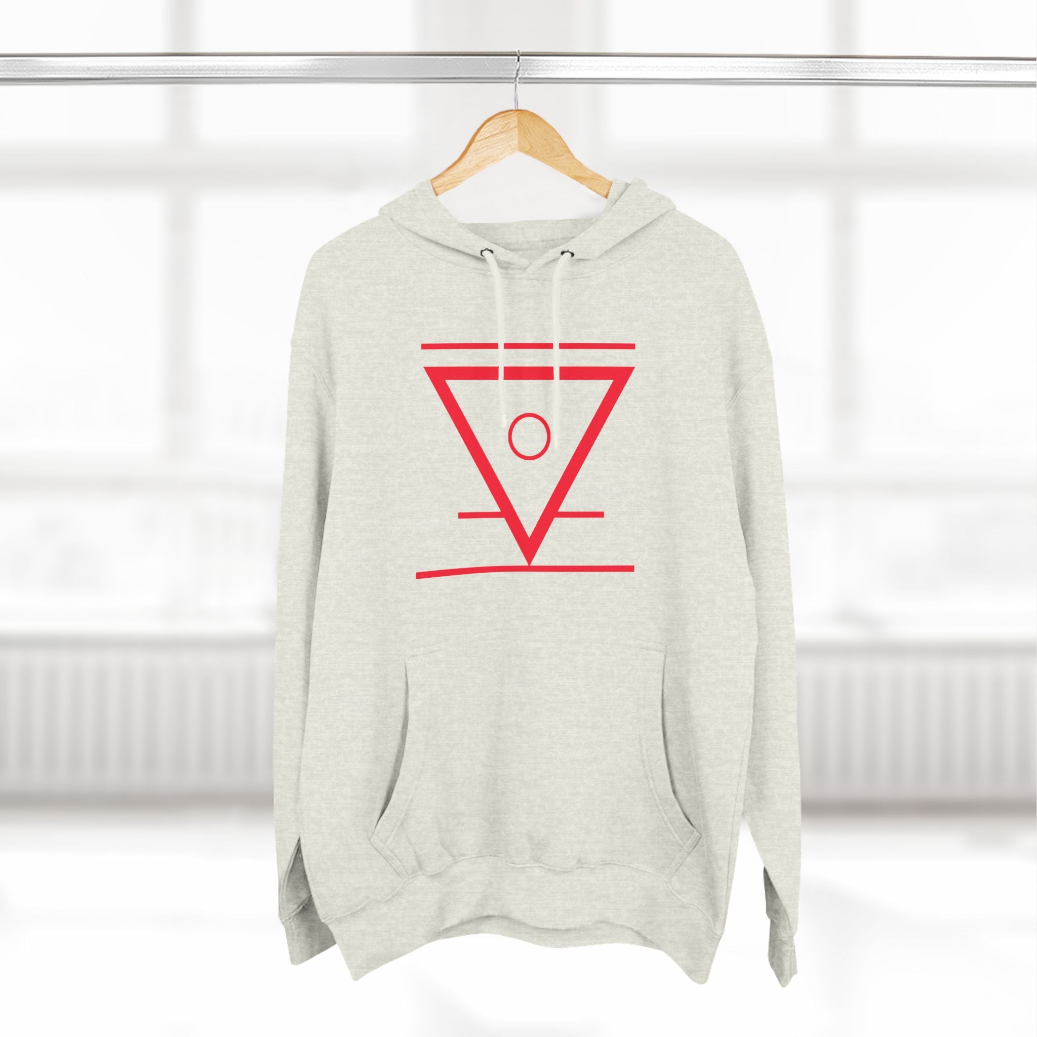 Three-Panel Fleece Hoodie