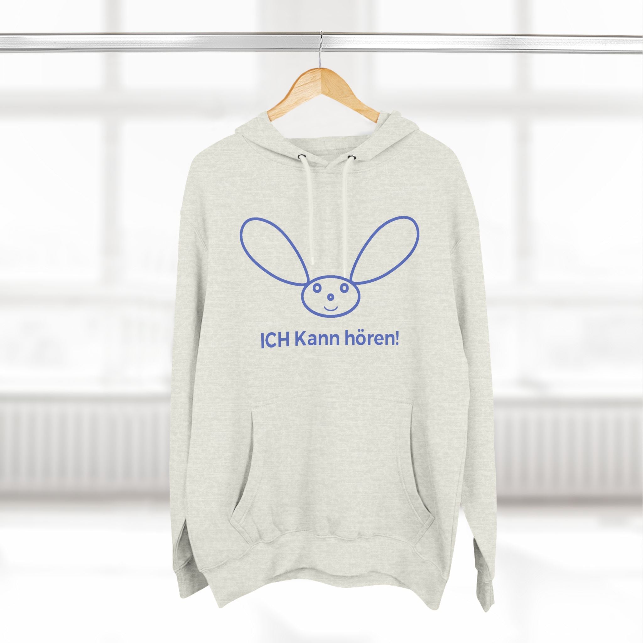 Three-Panel Fleece Hoodie