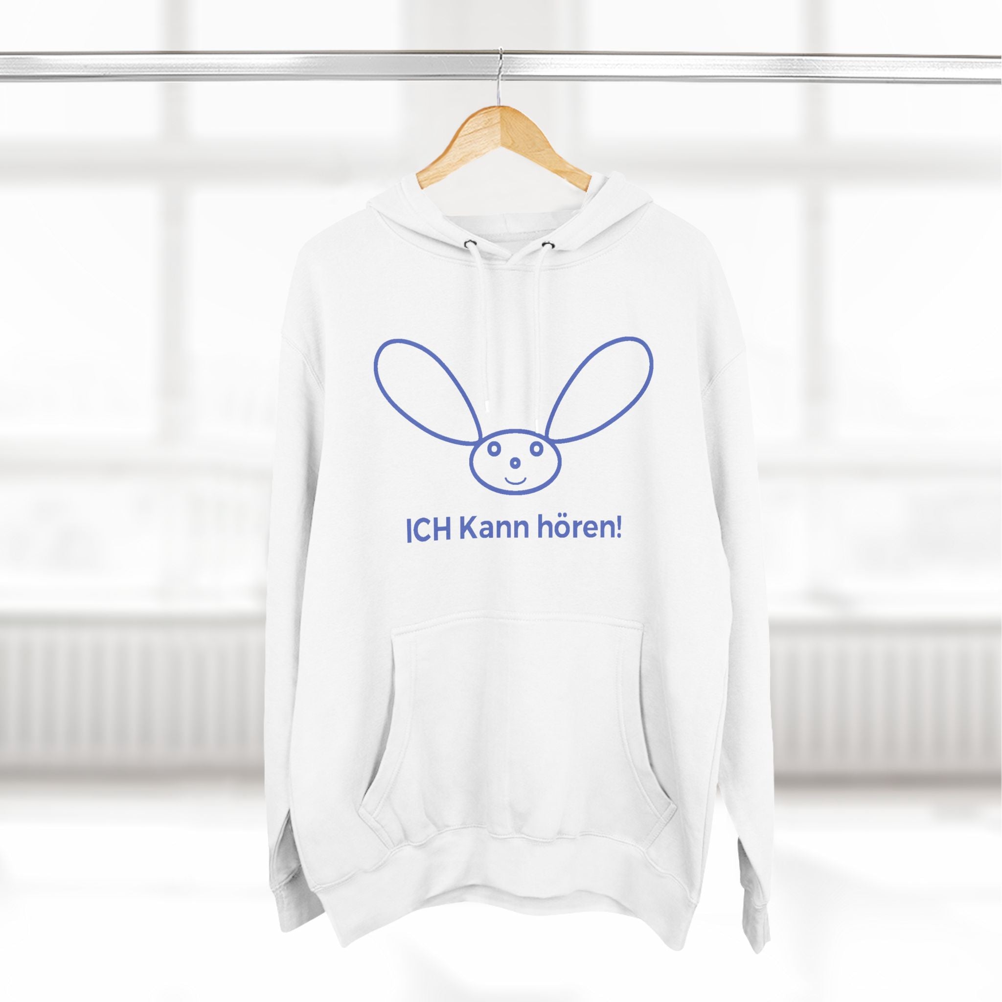 Three-Panel Fleece Hoodie