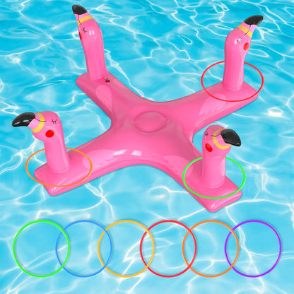 Voiiake Inflatable Pool Ring Toss Pool