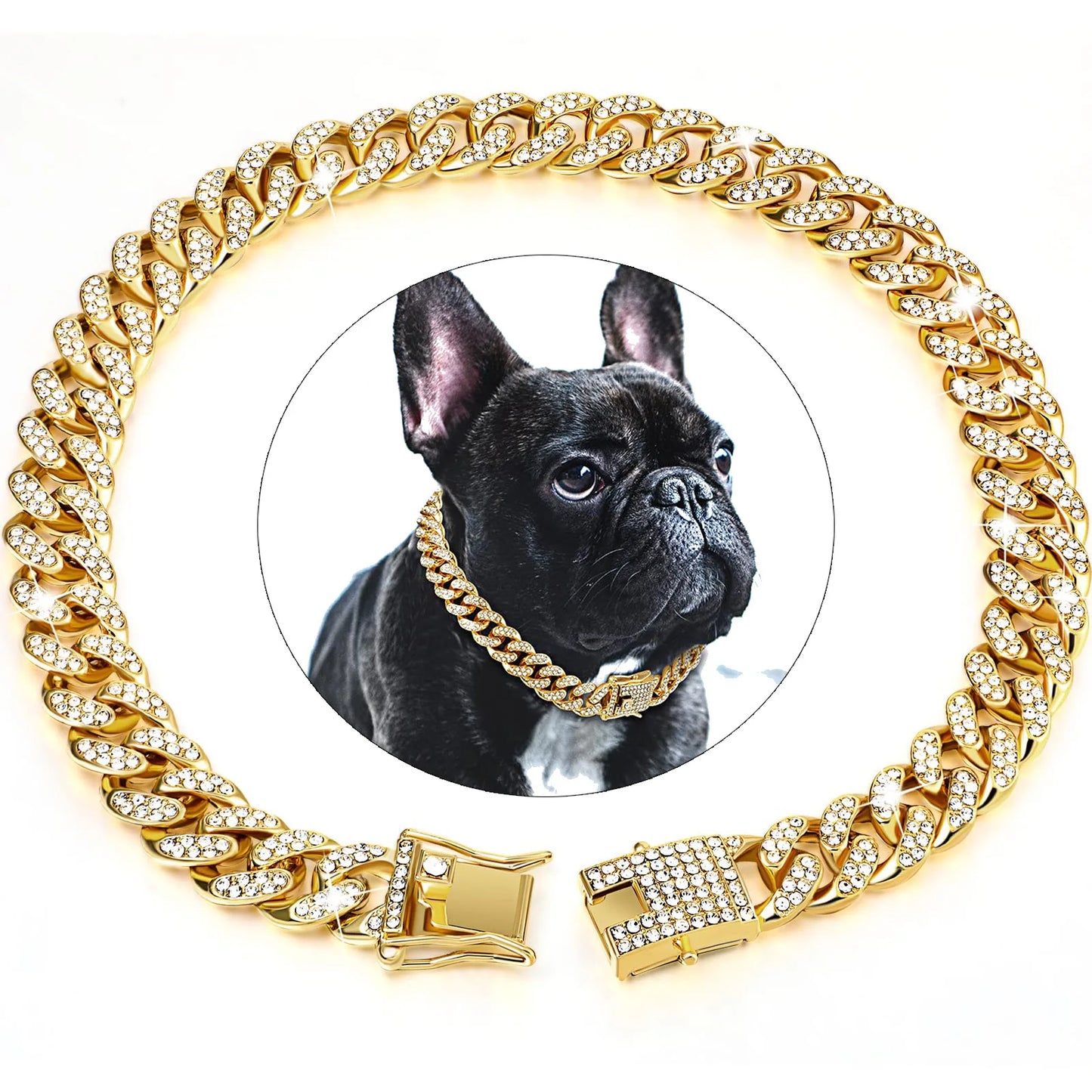 Dog Chain Cuban Collar