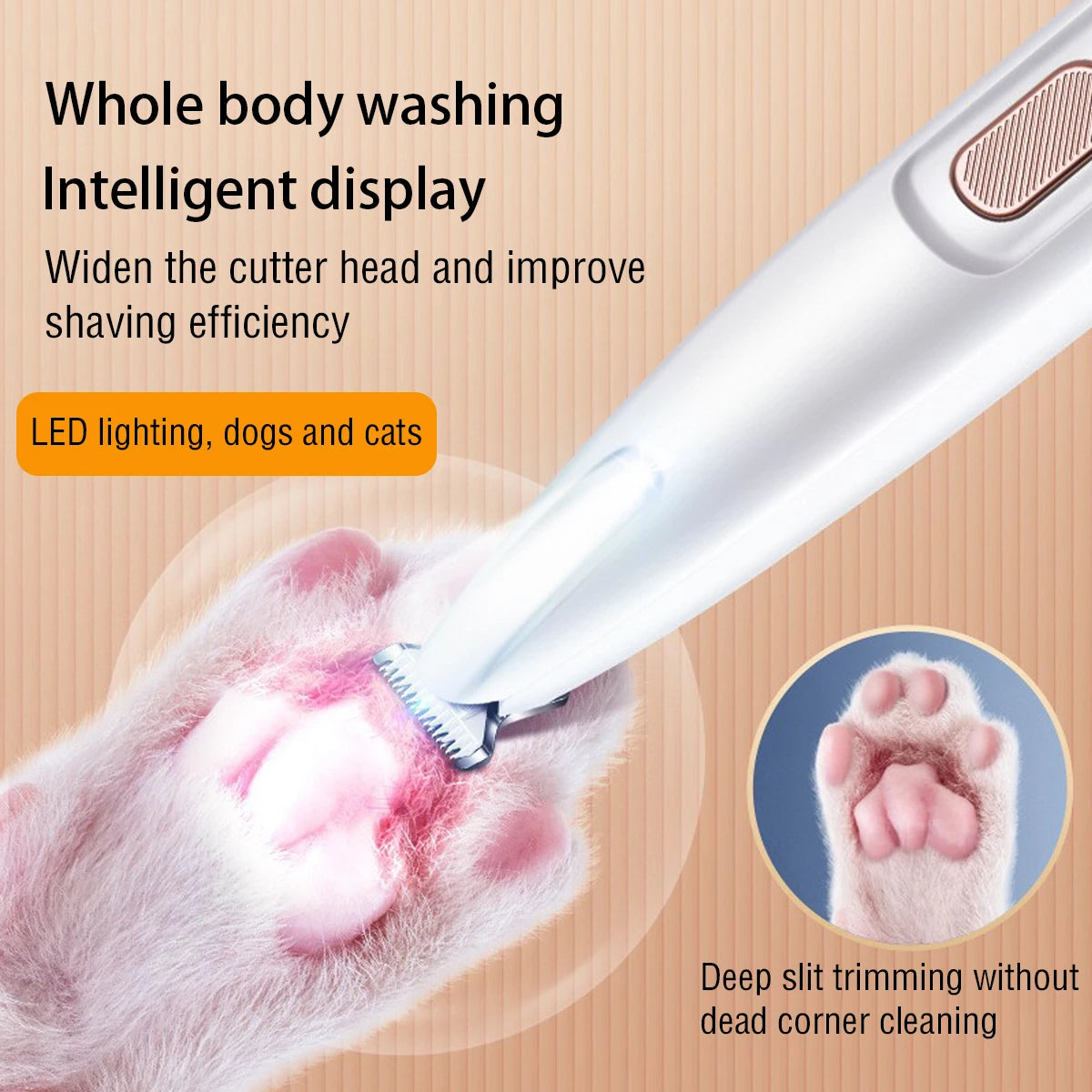 LED Waterproof Dog Trimmer