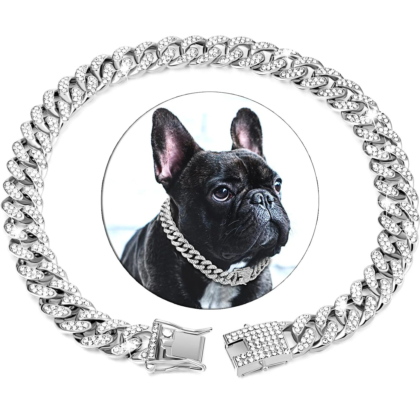 Dog Chain Cuban Collar