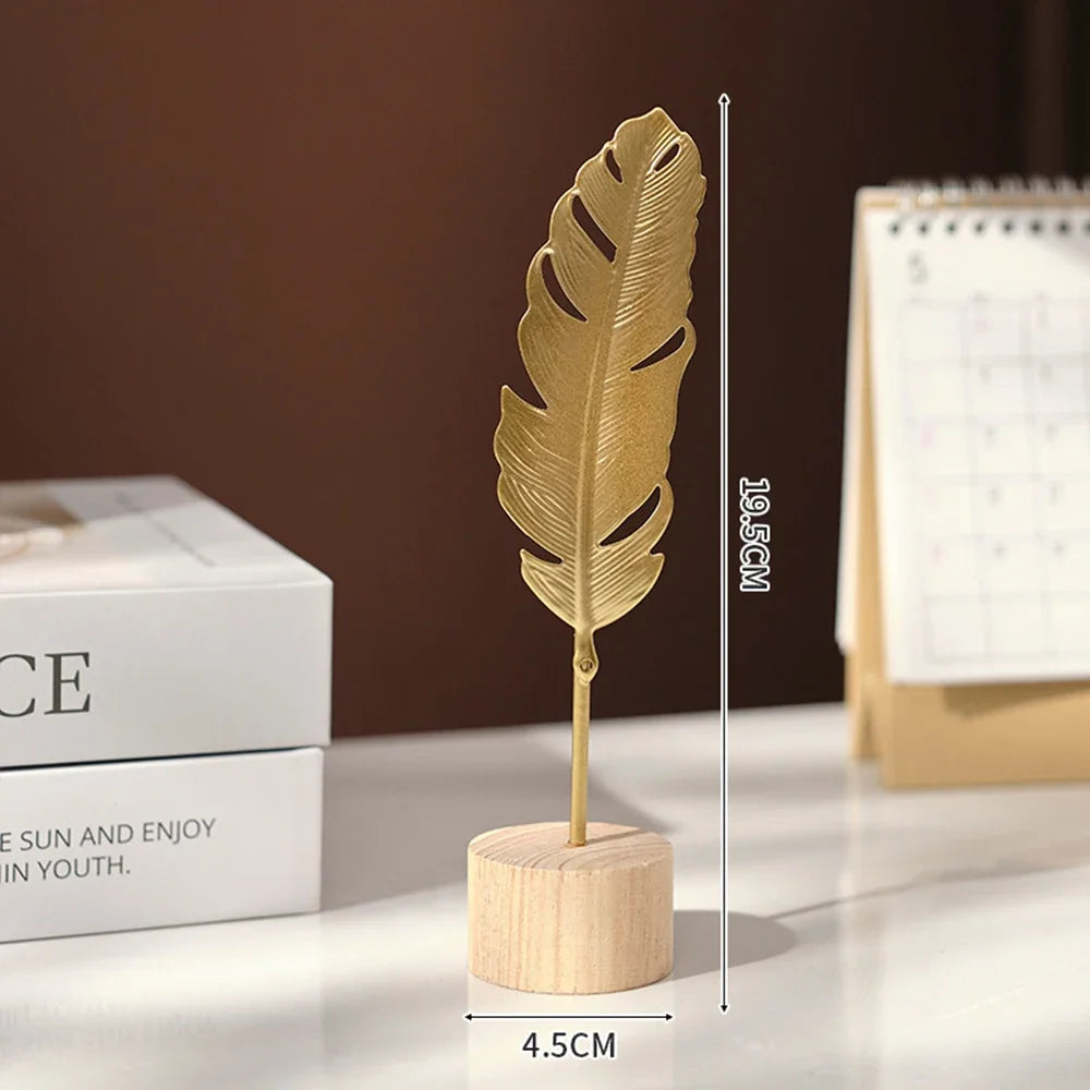 Ginkgo Leaf Wooden Ornament