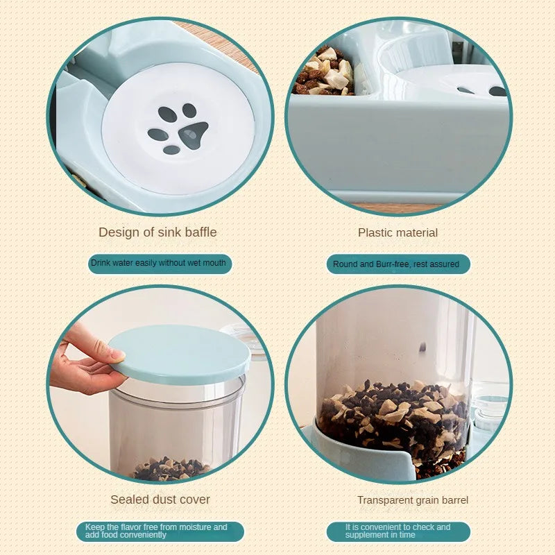 Automatic Cat Feeder Water Dispenser