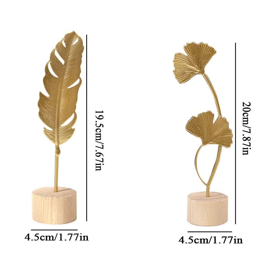 Ginkgo Leaf Wooden Ornament