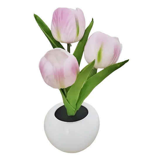 LED Simulation Tulip Flower Pot Lamp